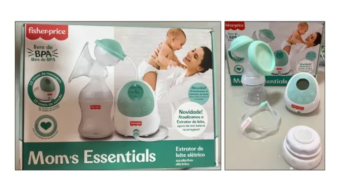 BOMBA EXTRATORA DE LEITE FISHER PRICE (3 SEMANAS DE USO *MUITO NOVA*)
