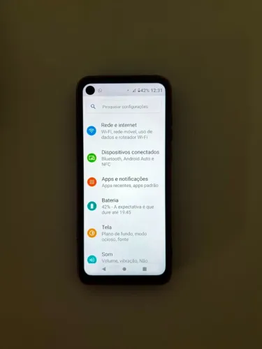 Motorola One Vision Azul - Completo, Conservado e com Acessórios