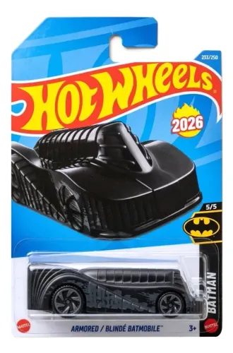 Hot Wheels Armored Batmobile Batman 2026 Raridade