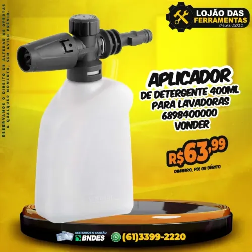 Aplicador de Detergente Para Lavadora 400Ml * Vonder