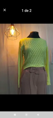 Blusa de tricô Tam:p/M lindas 