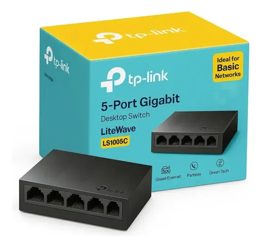Switch Gigabit de Mesa com 5 portas TP Link