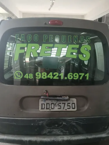 Faço pequenos fretes.no norte da ilha. Contato * gilson camionete fechada .