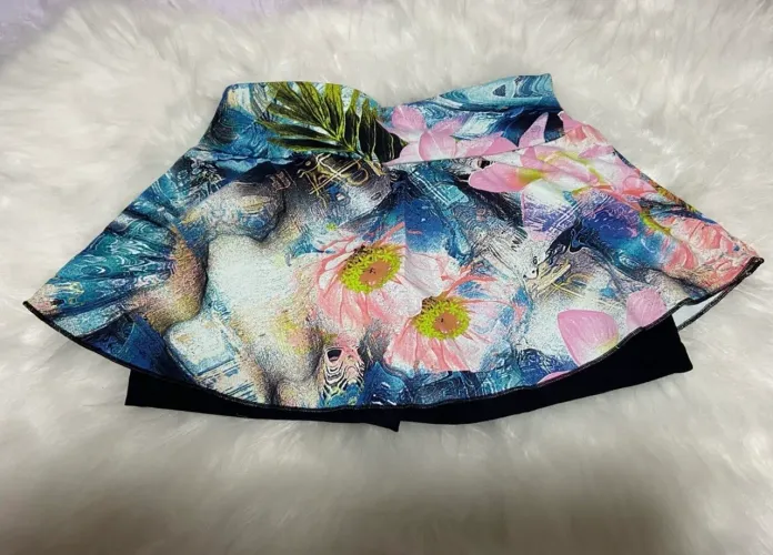 Short saia esportivo estilo do corpo - tamanho P