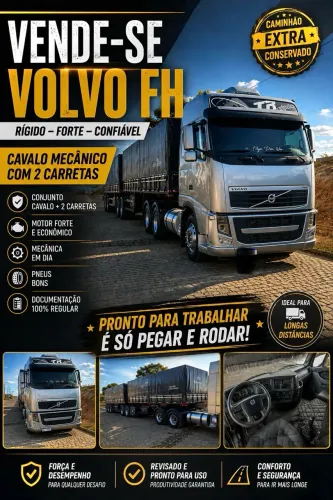 Volvo 520 6x4 com graneleiro 3x3 guerra 2006