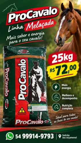Procavalo melaçada 25kg