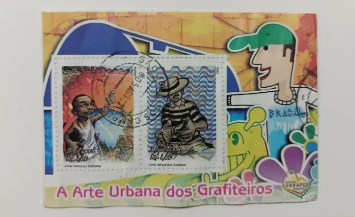 Selo postal Arte urbana dos Grafiteiros