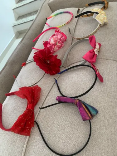 Lotinho com 9 Tiaras - Acessórios de Menina Infantil