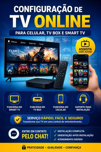 CONFIGURAMOS SUA TV, CELULAR, BOX