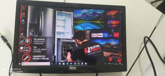 Monitor AOC de 16 polegadas sem defeito