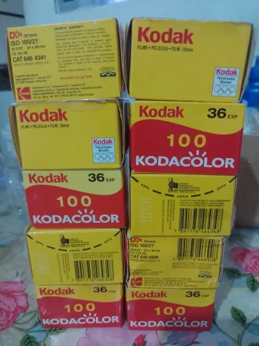 Kit filme fotográfico 10 unidades  Kodacolor 
