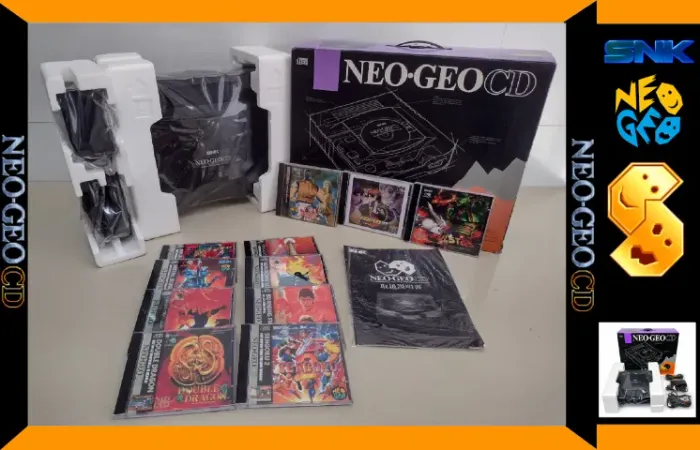 Console Snk Neo Geo Cd Top Loader Com 11 Jogos