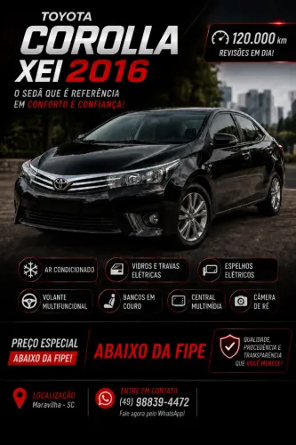 Toyota Corolla GLI 1.8 Flex 16V Aut. 2016
