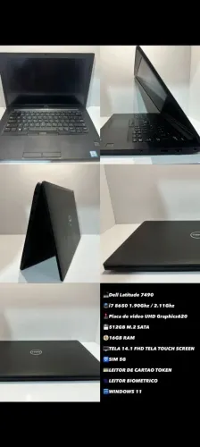 Del latitude 7490 i7 8 geração 16gb ram 512gb ssd M2