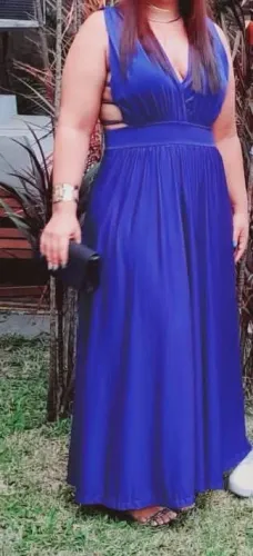 Vestido azul Royal