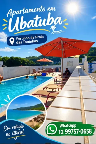 Alugo apartamento para temporada em Ubatuba na Praia das Toninhas