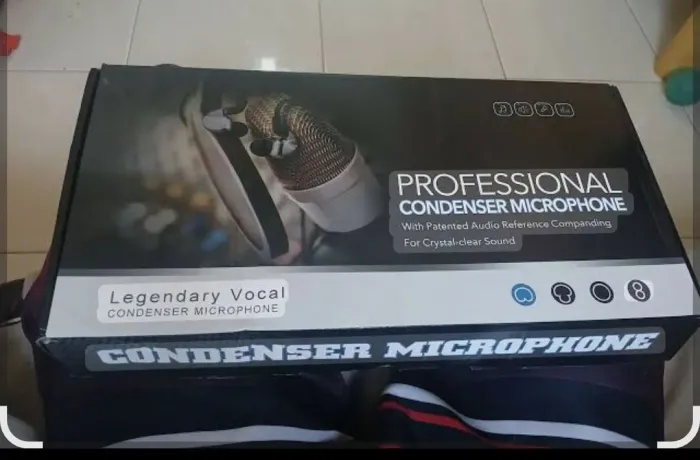 Microfone Condensador Profissional Vocal 