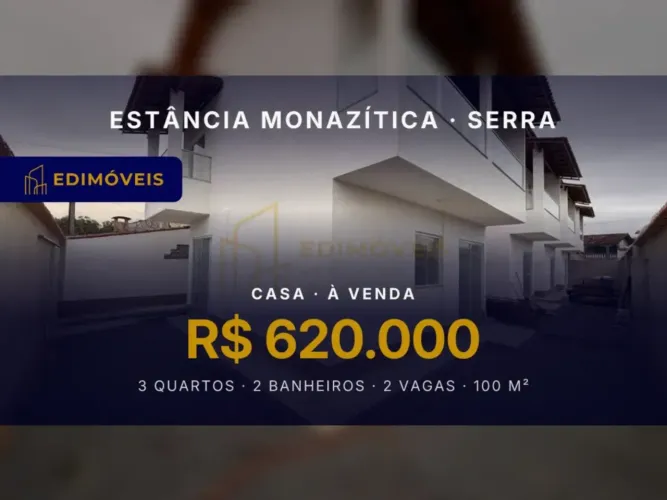 Casa 3 quartos em Estância Monazítica, espaço e segurança para sua família