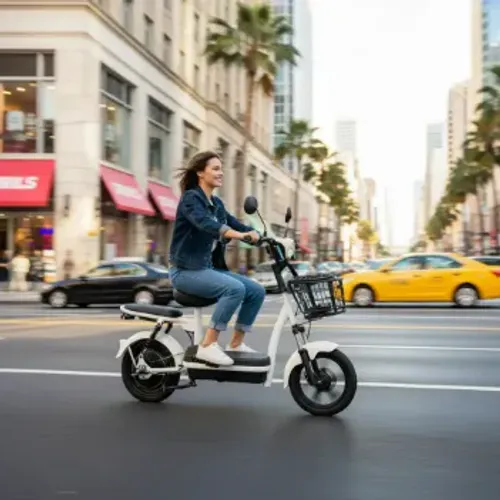 Bicicleta Elétrica 48v350w Bikelete Com Motor Cor Branca