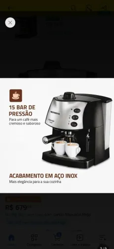 Cafeteira elétrica expresso