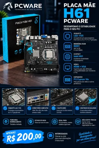 Placa mãe H61