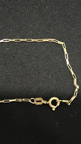 Corrente de ouro 18k 70cm 3g *peça de loja*