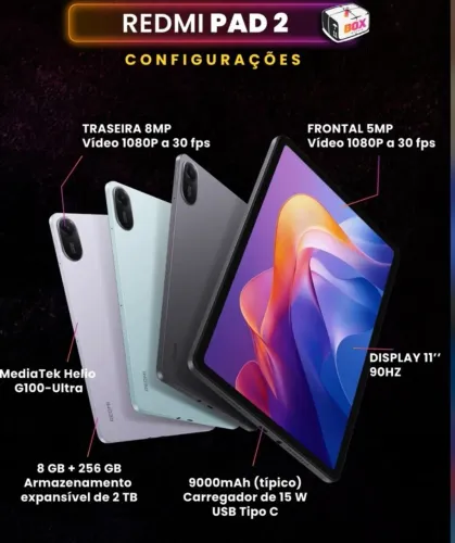 Tablet Pad 2 lacrado 8 ram / 256 gb 