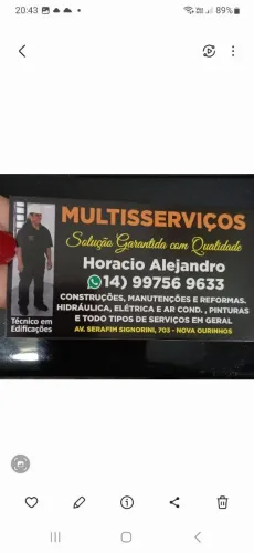 Horacio Alejandro -  Manutenção, reformas e reparos em geral.