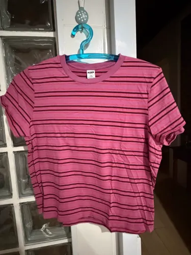 Camiseta pink Victoria secret listrada g novissima