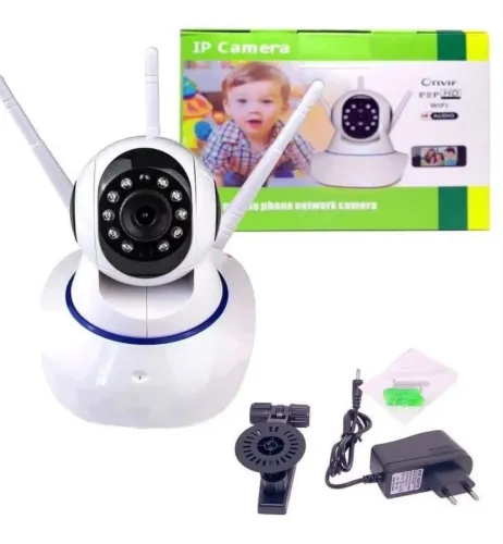 Câmera IP Wireless com Áudio | Nova Lacrada | Monitoramento via Celular Onvif