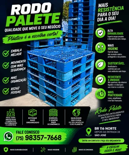 Venda de palete de plástico