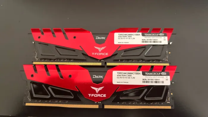 Memoria ram T-Force 2x4gb 2666mhz