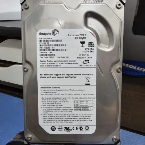 Coisa RaraHD Ide 160Gb Ide PC e ou sistemas antigos ou equipamentos antigos