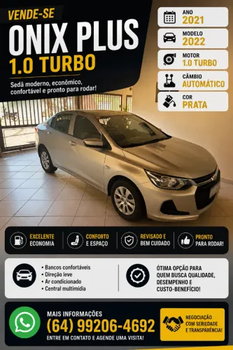 Chevrolet Onix Plus 1.0 12V TB Flex Aut. 4P 2022