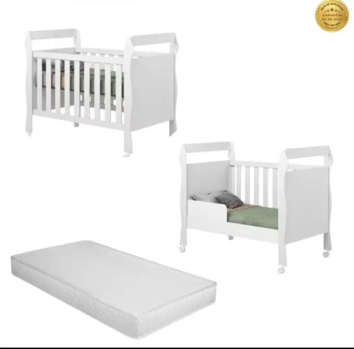 Berço Caroline Baby vai com colchão 