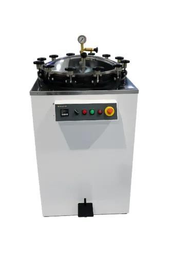Autoclave vertical com 200 litros de capacidade