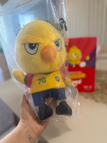 Canarinho Pelúcia Ifood Copa do Mundo 1970