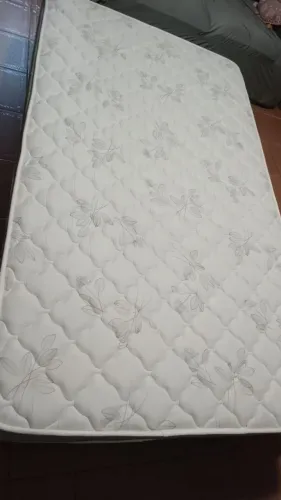 CAMA BOX E COLCHÃO VIÚVA