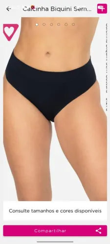 Calcinha tanga Natural 