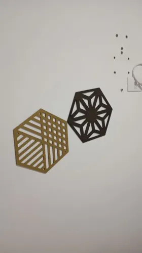 Painéis decorativos casados em MDF