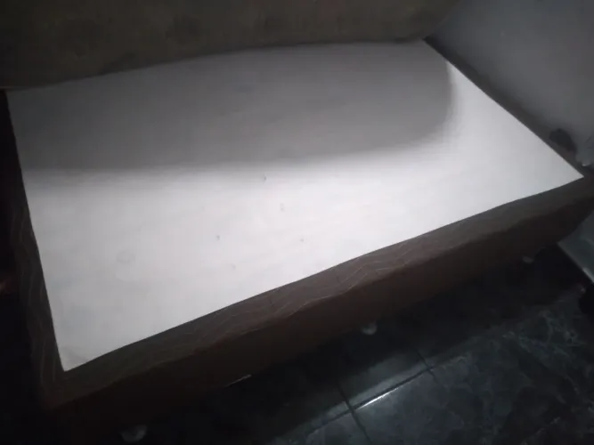Base cama box casal seminova