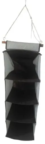 Sapateira suspensa dobrável c/ 4 prateleiras (TNT) Organize seus sapatos de modo prático!