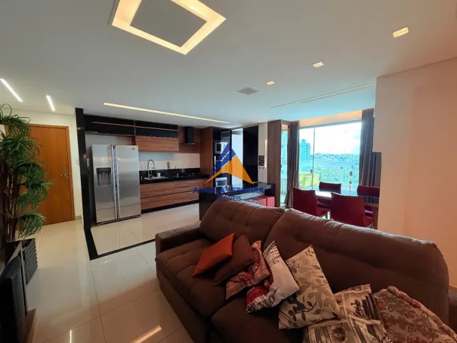 LOCAÇÃO apartamento MOBILIADO com área total de 85m², 3 quartos sendo 1 suíte,1 vaga de ga