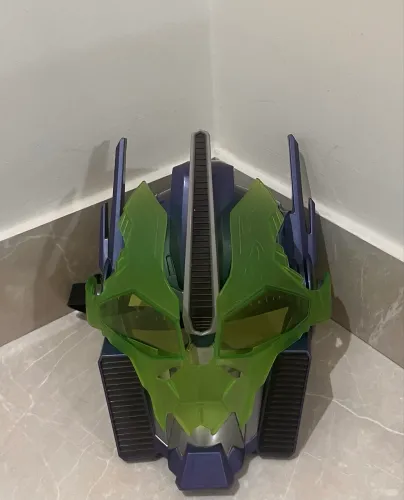 Máscara original da hasbro transforme Optimus Prime com visor móvel 