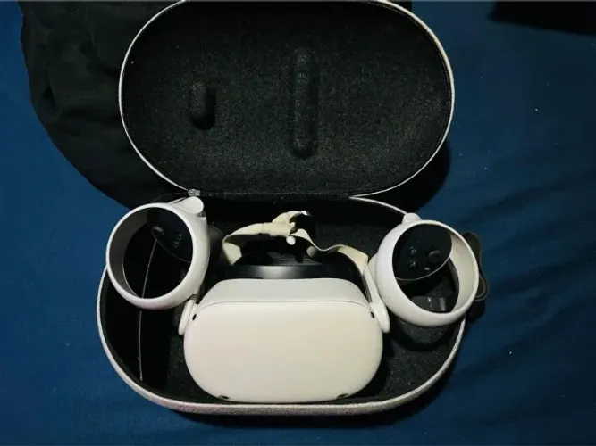 Óculos Vr Meta Quest 2 Destravado 64GB + Case + Jogos Na Memoria