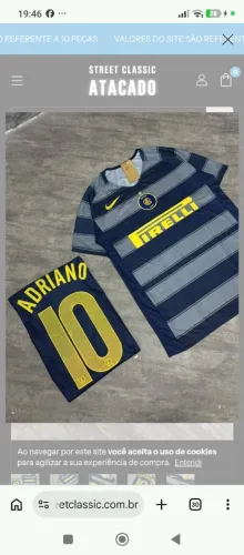 Camisa retro Inter de Milão Adriano