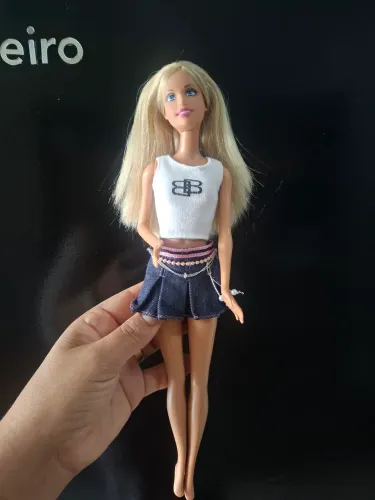 Boneca barbie Real dia pink 