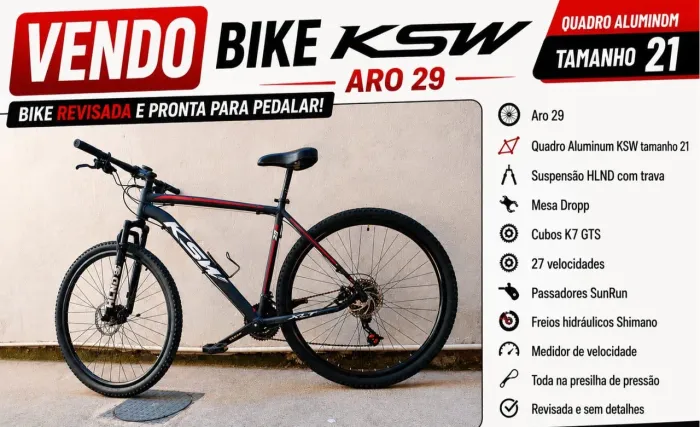 Vendo bike ksw