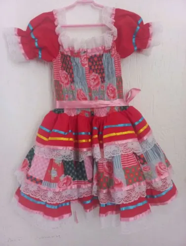 Vestido junino infantil,tamanho 2 anos de idade