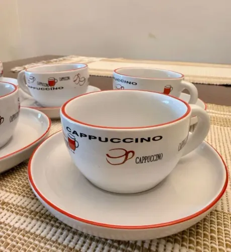 6 xícaras + 6 pires, The Kitchen, cappuccino